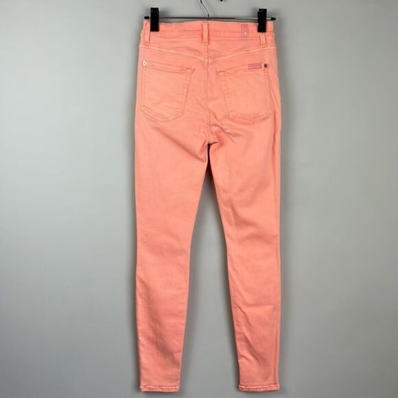 7 FOR ALL MANKIND High Waist Ankle Skinny Jeans - 25 - Picture 5 of 12